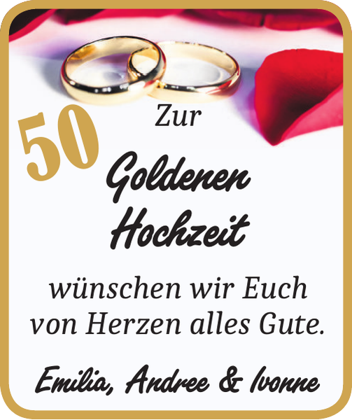 Goldene Hochzeit Jahrestag Wolfsburger Nachrichten
